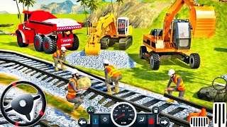 Railroad Tunnel Train Construction Simulator - Construction Vehicles 3D 2024 - Android GamePlay screenshot 3