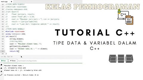 TUTORIAL C++ / TIPE DATA DAN VARIABEL DALAM C++ #html #htmltutorial #css #htmlcss