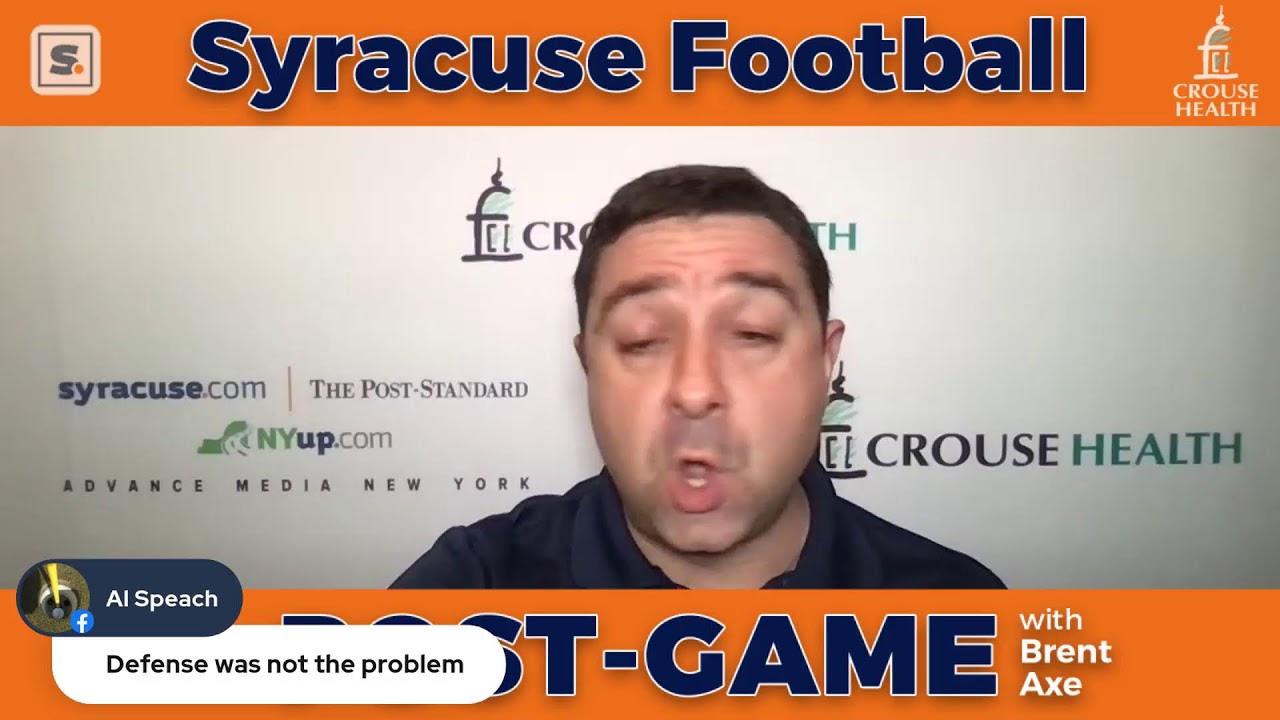 Syracuse football loses to Pitt 19-9: Brent Axe postgame