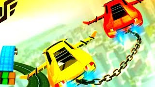 Impossible Flying Chained Car Games (by Integer Games) - Android Gameplay HD screenshot 5
