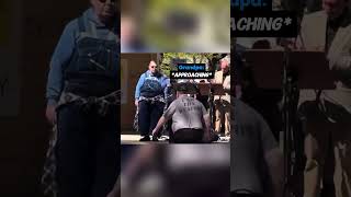 Karen Gets instant karma for rage baiting protesters