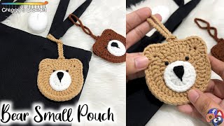 CROCHET “Bear” Small Pouch | Tutorial