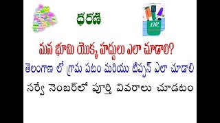 how to download village map and tippan in Dharani website screenshot 5