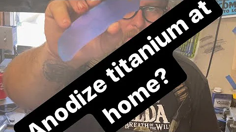 Anodize titanium at home!