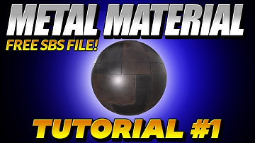 Metal Material Tutorial in Substance Designer #1 - Free SBS file in the Description