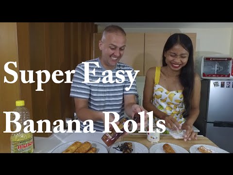 How to make super easy Thai Style Banana Rolls!