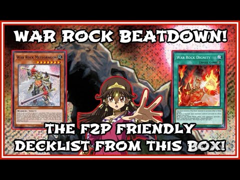 Yu-Gi-Oh! Duel Links || THE MOST F2P FRIENDLY DECK FROM THE NEW BOX! WAR ROCK! CHECK THE 2 VERSIONS!