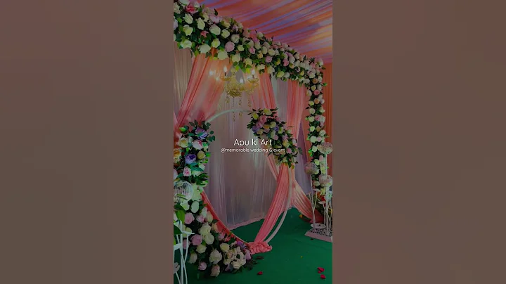 DAI Blessing decoration idea, wedding stage decorations #shorts #tranding#short #reels #youtube #art