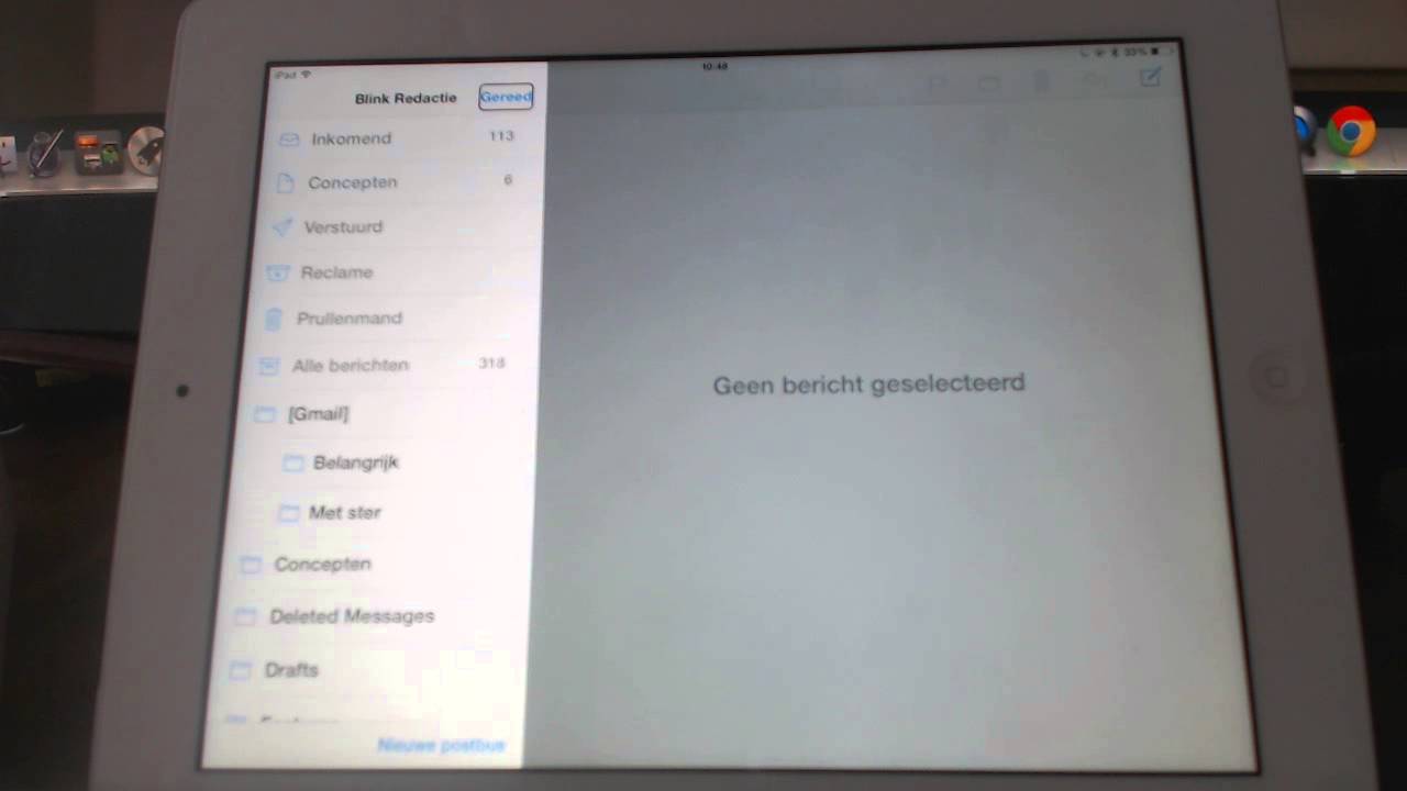 venster Vervolgen verfrommeld Submappen maken in Mail (iPad) - YouTube