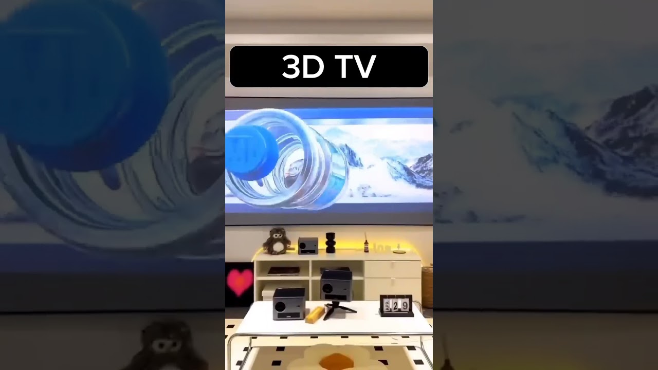 3D TV Full Size Big Screen Looks Like Real Effects 