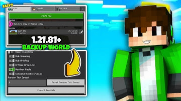 How To Make a World Backup In Minecraft PE 1.21.90+ | Minecraft PE | Bigshot Gamerz