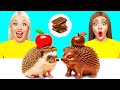 チョコレートの食べ物 vs 本物の食べ物のチャレンジ | クールな食べ物のアイデア Choco DO