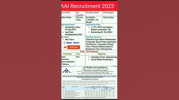 AAI recruitment 2023 ssc gd new vacancy wait 🥺||#viralvideo #trendingshorts #viral