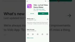 Vido Lyrical Video status Maker | Download #vido #shorts #short screenshot 1