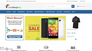 LiveShopBuy how to setup a Consumer Account