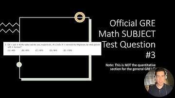 Official GRE Math SUBJECT Practice Test Question #3 (Full Explanation!)