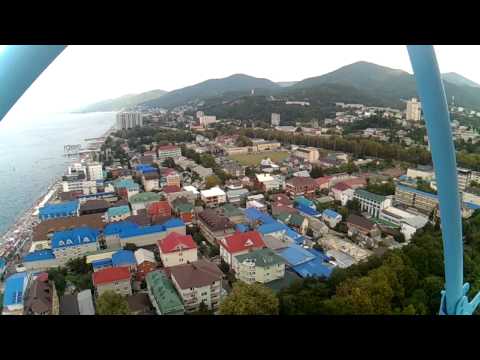 Самое большое колесо обозрения в России. Сочи, Лазаревское с высоты 84 метра.