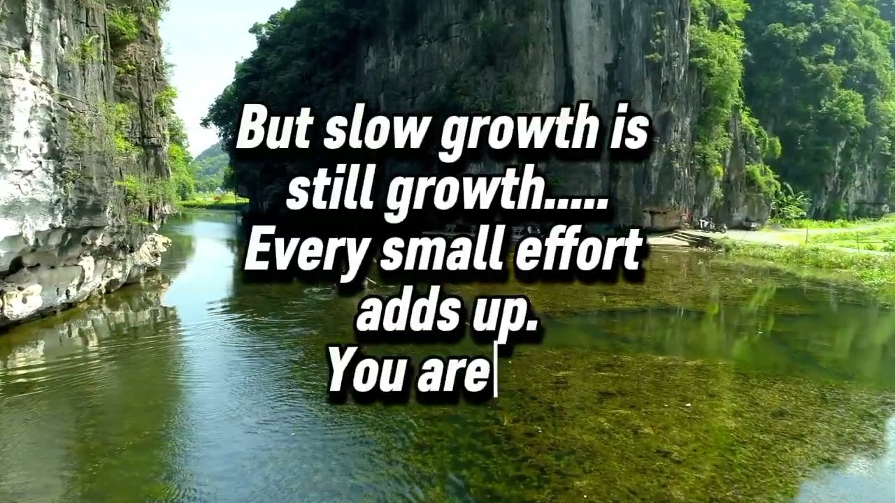 When progress feels slow.......