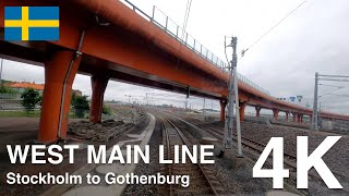 4K CABVIEW: West Main Line (Stockholm to Gothenburg)