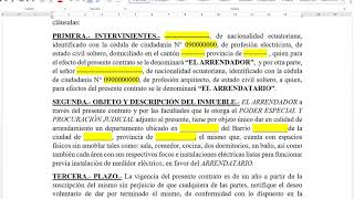 Modelo de CONTRATO DE ARRENDAMIENTO 2020 (FÁCIL Y RÁPIDO) - YouTube