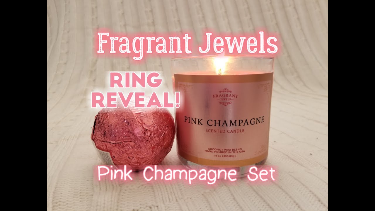 Fragrant Jewels Pink Champagne Bath Bomb RING REVEAL! + Candle Reveal