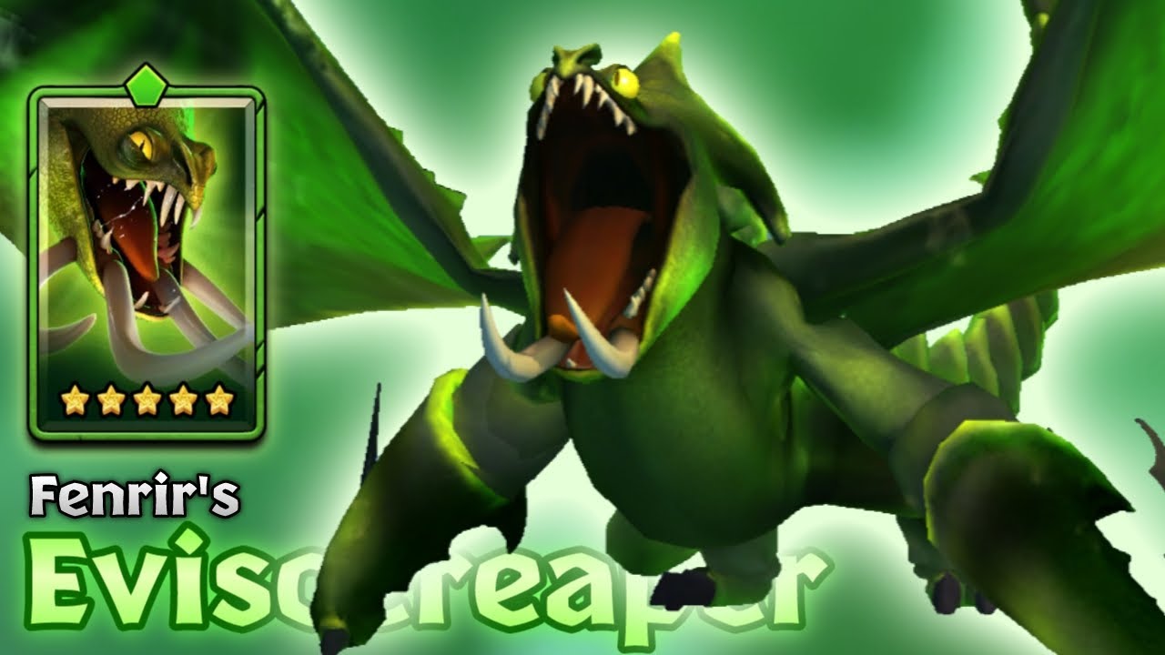 Fenrir's Eviscereaper - 5-Star Green Premium Deathgripper | Dragons: Titan Uprising