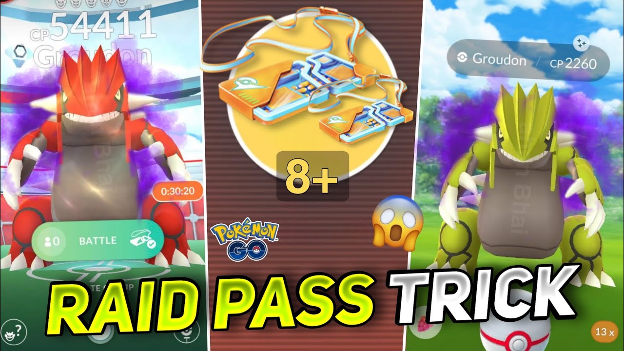 How to Get 8 Free Raid Pass in Pokemon Go 2025 | Shadow Groudon Raid Weekend Raid Pass Trick