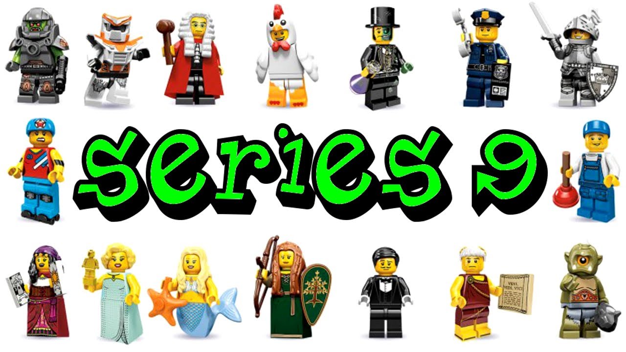 Légo 71000 Minifig Figurine Série 9 Alien Avenger socle
