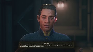 The Outer Worlds - Groundbreaker: Vicar Max "The Empty Man" Quest Acquired Dialogue Tree (2019)