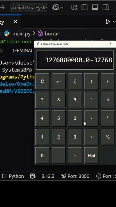 Calculadora con interfaz gráfica hecha en Python 🔥 - Pide el código. # ...