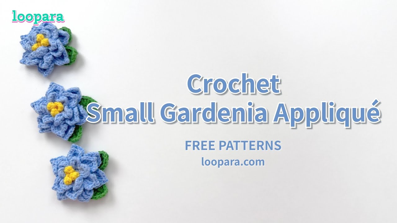 Урок по вязанию крючком цветочной аппликации — бесплатная схема