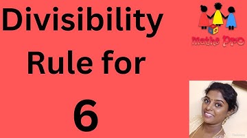 Divisibility rule for 6