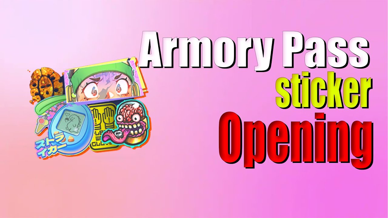 Armory Pass Stickers Red 🤯 | رفتم استیکر باز کردم ببین چی افتاد ...