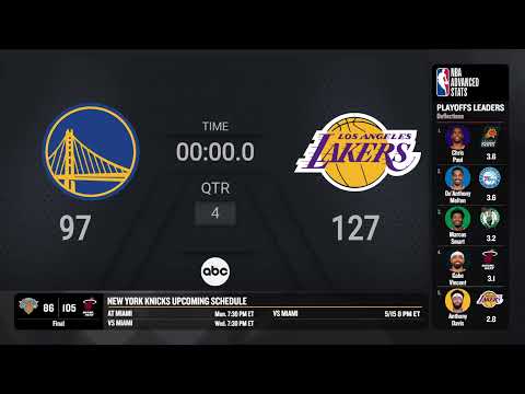 Warriors @ lakers game 3 live scoreboard | #nbaplayoffs presented by google pixel