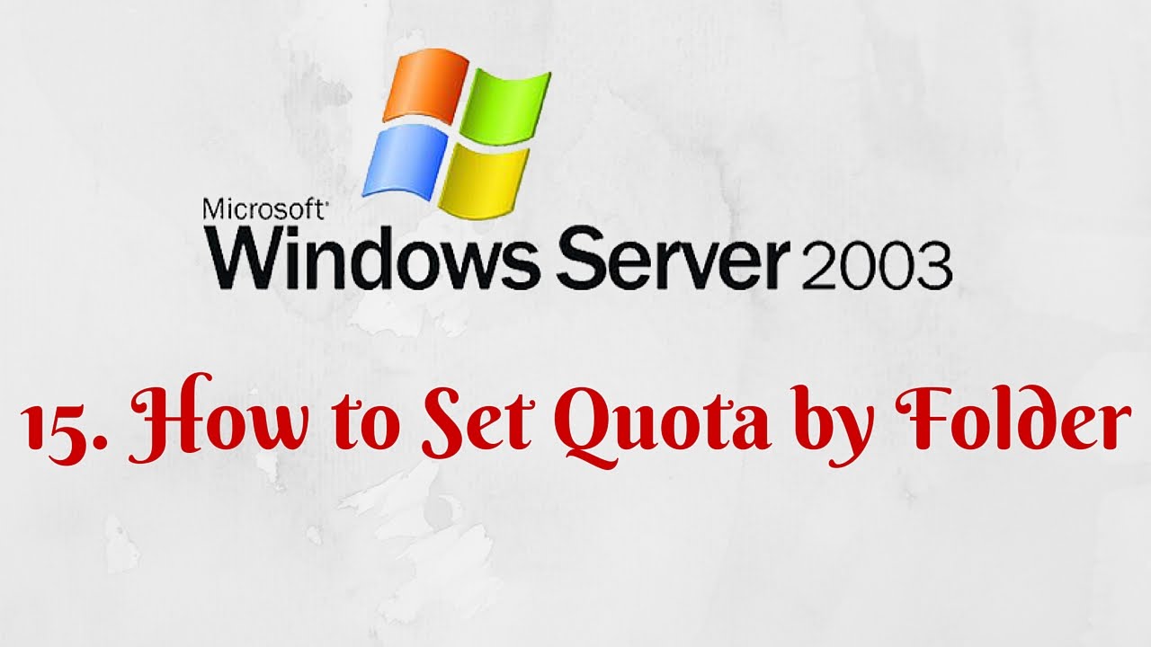 15. How to Set Quota by Folder YouTube