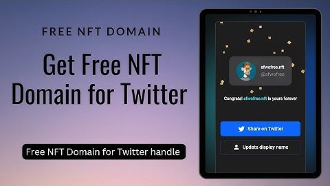 How to Get Free NFT Domain for Twitter Handle | Get a Free NFT domain for Twitter handle