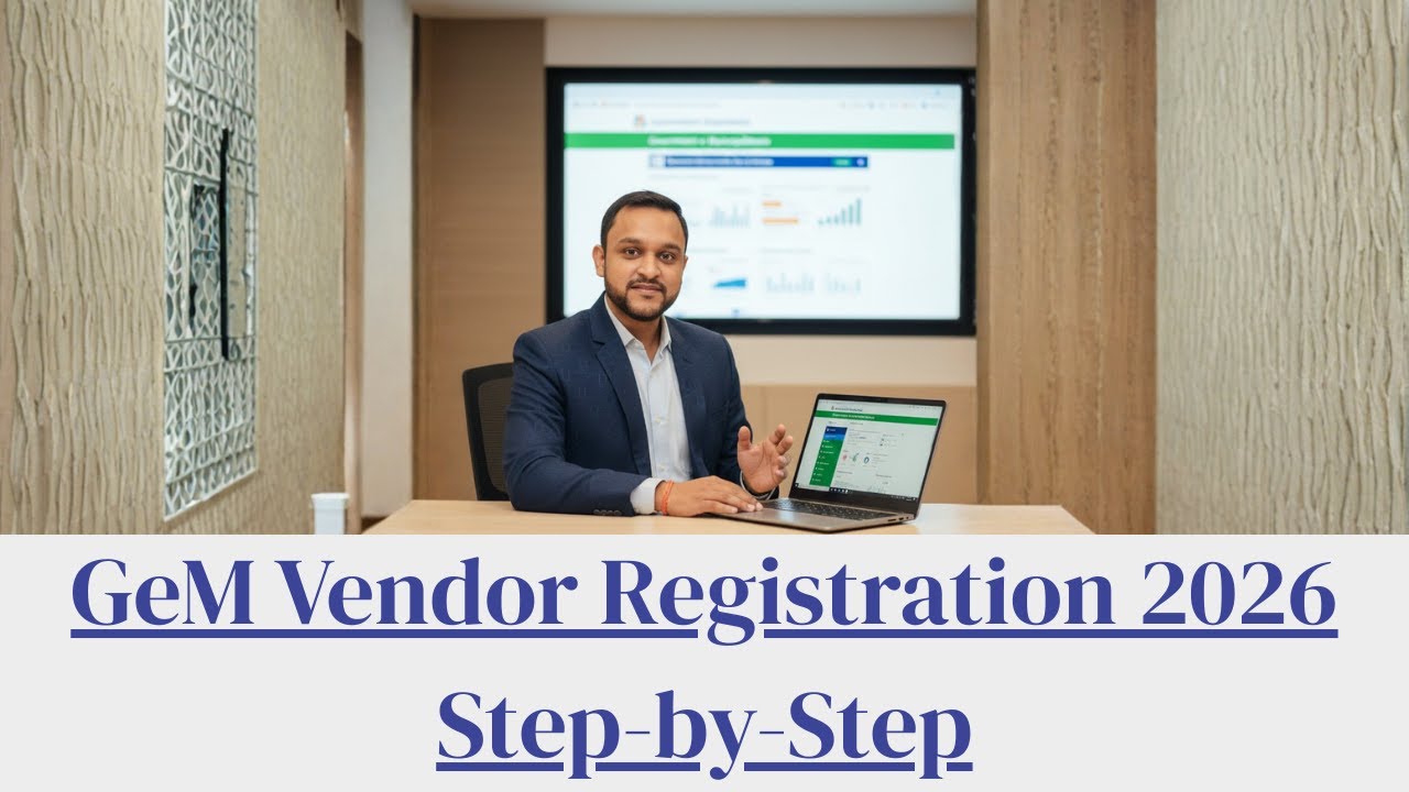 GeM Portal Vendor Registration Explained | Latest Process 2026