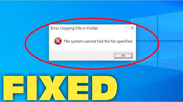 How To Fix The System Cannot Find The File Specified || Error Copying File Or Folder 2023