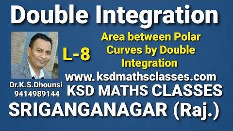 ll  Evaluate the Area between Polar Curves by Double Integration ll Integral Calculus ll L-8 ll