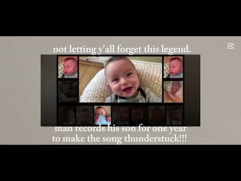 Baby ryan sings "THUNDERSTRUCK"