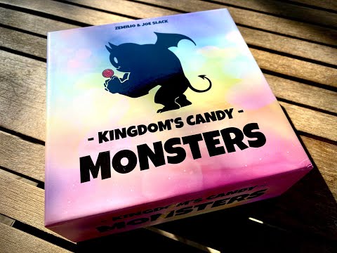 Unboxing e setup di Kingdom's Candy Monsters della Little Rocket Games -Gioco da Tavolo