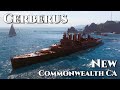 World of warships cerberus  new t10 commonwealth heavy cruiser