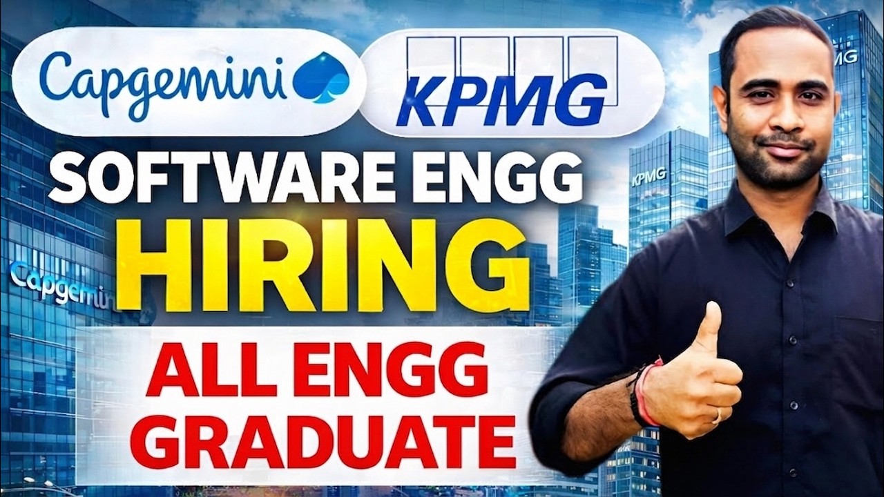 Capgemini Software Engineer Hiring Posted 12/02 | KPMG Biggest Hiring ...