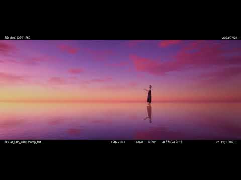 水鏡のシーン02／BLU-SWING『BLUE MOON』MV