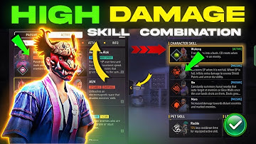 HIGH DAMAGE NEW SKILL COMBINATION | Best Character Skill For br rank | br rank Best Character Skill
