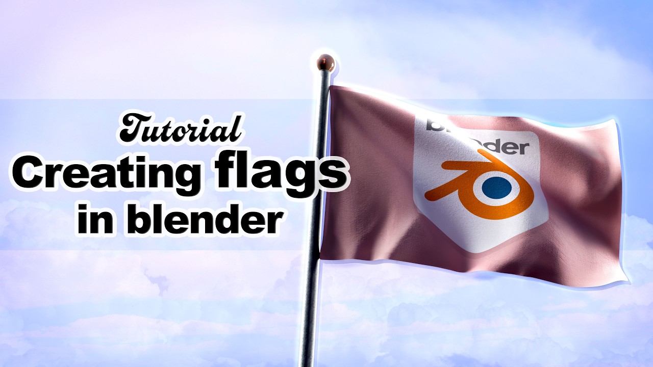 How to create a flag animation in blender Tutorial - YouTube
