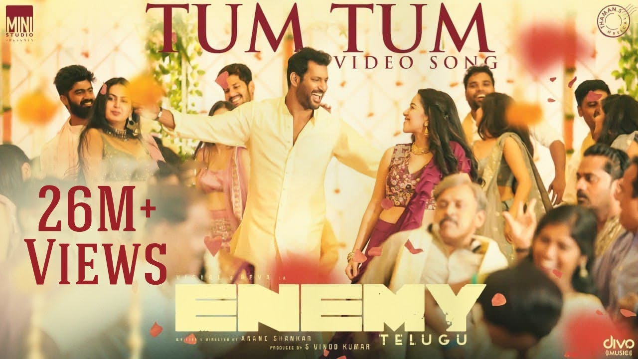 Tum Tum   Video Song  Enemy Telugu  VishalArya  Anand Shankar  Vinod Kumar  Thaman S