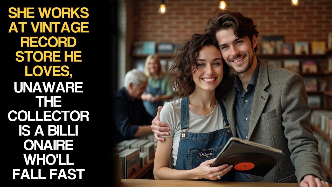 She Works At Vintage Record Store He Loves, Unaware The Collector Is A Billionaire Who'll Fall Fast