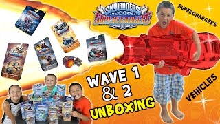 Skylanders нагнетателей Cannon Launcher Сбой! Волна 1 &amp; 2 Игрушки Распаковка Race Fun