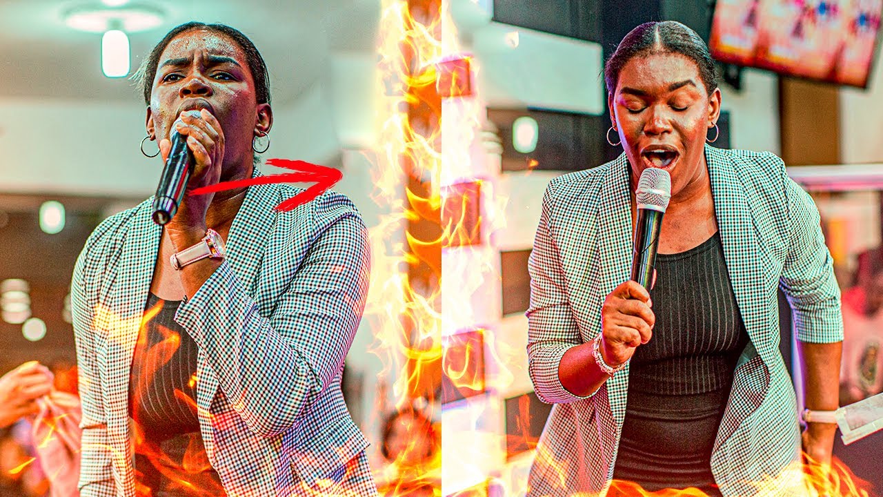 Tuvo que entregar el micrófono cuando empezó a cantar en lenguas cayó la unción | Sara Batista